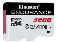 Kingston High Endurance - Flash-minneskort - 32 GB - A1 / UHS-I U1 / Class10 - microSDHC UHS-I SDCE/32GB