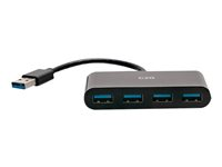 C2G 4-Port USB Hub - USB 3.0 Hub - SuperSpeed USB - 5Gbps - Hubb - 4 x SuperSpeed USB 3.0 - skrivbordsmodell C2G54461