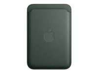 Apple - Plånbok för mobiltelefon/kreditkort - MagSafe-kompatibilitet - mikrotwill, FineWoven - evergreen - för iPhone 12, 13, 14, 15 MT273ZM/A