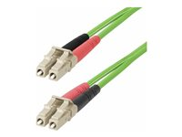 StarTech.com 2m (6ft) LC to LC (UPC) OM5 Multimode Fiber Optic Cable, 50/125µm Duplex LOMMF Zipcord, VCSEL, 40G/100G, Bend Insensitive, Low Insertion Loss, LSZH Fiber Patch Cord - Patch-kabel - LC/UPC-multiläge (hane) till LC/UPC-multiläge (hane) - 2 m - 2 m - 2.9 mm - fiberoptisk - duplex - 50/125 mikron - OM5 - halogenfri, upp till 100 Gbps dataöverföringshastighet - grön LCLCL-2M-OM5-FIBER