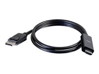C2G 1.8m DisplayPort Male to HD Male Active Adapter Cable - 4K 60Hz - Adapterkabel - DisplayPort hane till HDMI hane - 1.8 m - svart - aktiv, stöd för 4K 80694