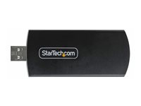 StarTech.com Wi-Fi 6E USB Adapter/Dongle, For Desktop/Laptop PC, Wireless NIC w/Foldable Antenna, WiFi Adapter Supports 802.11 b/g/n/ac/ax, 2.4/5/6 GHz Network Compatible - Nätverksadapter - USB 3.0 - Wi-Fi 6E - svart AX54005A-USB-WIFI-6E