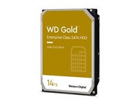 WD Gold WD142KRYZ - Hårddisk - Enterprise - 14 TB - inbyggd - 3.5" - SATA 6Gb/s - 7200 rpm - buffert: 512 MB WD142KRYZ