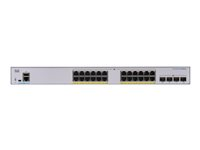 Cisco Business 350 Series CBS350-24FP-4X - Switch - L3 - Administrerad - 24 x 10/100/1000 (PoE+) + 4 x 10 Gigabit SFP+ - rackmonterbar - PoE+ (370 W) CBS350-24FP-4X-EU