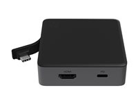 ZAGG - Hubb - 1 x USB-C (Power Delivery 3.0) + 1 x USB-C (strömgenomströmning) + 1 x USB-A 3.0 + 1 x HDMI - skrivbordsmodell 109913194