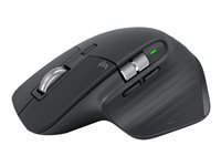 Logitech Master Series MX Master 3S - Bluetooth Edition - mus - ergonomisk - högerhänt - optisk - 7 knappar - trådlös - Bluetooth - grafit 910-007501