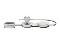 ZENS Pro 3 - Trådlös laddningsmatta - 140 watt - 3 utdatakontakter (USB-C, magnetisk) - MFI-certifierad - vit ZECC07W/00