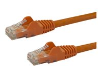 StarTech.com Cat6-patchkabel med hakfria RJ45-kontakter ? 2 m, orange - Patch-kabel - RJ-45 (hane) till RJ-45 (hane) - 2 m - UTP - CAT 6 - hakfri - orange N6PATC2MOR