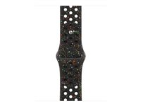 Apple Nike - Band för smart klocka - 42mm - storlek M/L - midnattssvart - för Watch Hermès Series 7, Hermès Series 9, SE 3, Series 10, Series 11, Series 8, Series 9 MGAF4ZM/A