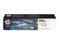 HP 991X - 182 ml - Lång livslängd - gul - original - PageWide - bläckpatron - för PageWide Color 755; PageWide Managed P77740, P77760; PageWide Pro 750, 772, 777 M0J98AE