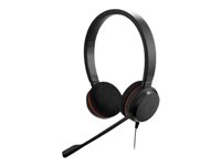 Jabra Evolve 20 UC stereo - Headset - på örat - kabelansluten - USB-C, USB-A - ljudisolerande - Alcatel-Lucent-certifierad, Avaya-certifierad, Certifierad för Microsoft-teams, Cisco Certified, Unify-certifierad 4999-829-269