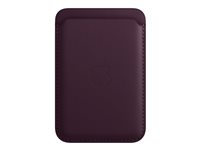 Apple - Plånbok för mobiltelefon/kreditkort - med MagSafe - läder - mörk körsbär - för iPhone 13, 13 mini, 13 Pro, 13 Pro Max MM0T3ZM/A