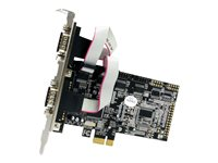 StarTech.com Native PCI express RS232 seriell-kortadapter med 4 portar och 16550 UART - Seriell adapter - PCIe 1.1 - RS-232 - 4 portar PEX4S553