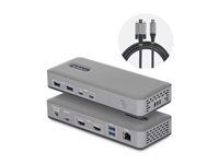 StarTech.com - Dockningsstation - för laptop - USB-C 3.2 Gen 2 - 2 x HDMI - 1GbE - Storbritannien, Europa 196UE-USBC-DOCK