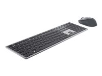 Dell Pro Plus Keyboard and Mouse KM7321W - Sats med tangentbord och mus - trådlös - 2.4 GHz, Bluetooth 5.0 - QWERTY - hela norden - Titan gray - med 3 years NBD Advance Exchange - för Latitude 7320 Detachable; XPS 17 9710 KM7321WGY-NOR