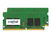 Crucial - DDR4 - sats - 16 GB: 2 x 8 GB - SO DIMM 260-pin - 2400 MHz / PC4-19200 - CL17 - 1.2 V - ej buffrad - icke ECC CT2K8G4SFS824A
