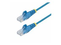 StarTech.com 5m Blue Slim CAT6 Ethernet Cable, Snagless, 28AWG, LSZH - Patch-kabel - RJ-45 (hane) till RJ-45 (hane) - 5 m - 3.6 mm - UTP - CAT 5/5e/6 - IEEE 802.3bt - halogenfri, hakfri - blå N6PAT5MBLS