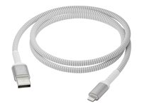 dbramante1928 re-charge - Lightning-kabel - USB hane till Lightning hane - 1.2 m - flätad kabel, 100 % återvunnen plast CB12ALGR7115