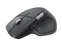 Logitech MX Master 4 - Mus - 8 knappar - trådlös - Bluetooth, 2.4 GHz - trådlös USB-mottagare - grafit 910-007594
