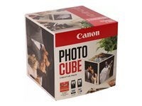 Canon Photo Cube Creative Pack - Blank - 2-pack - svart, färg (cyan, magenta, gul) - original - bläckpatron/papperssats - för PIXMA TS5350, TS5350i, TS5351, TS5351i, TS5352, TS5353, TS7450, TS7450i, TS7451, TS7451i 3713C011