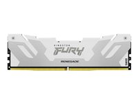 Kingston FURY Renegade - DDR5 - modul - 16 GB - DIMM 288-pin - 8000 MT/s / PC5-64000 - CL38 - 1.45 V - ej buffrad - on-die ECC - vit och silver KF580C38RW-16