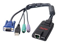 APC KVM PS/2 VM Server Module - Förlängare för tangentbord/video/mus/USB - PS/2 - TAA-kompatibel - för KVM 2G Enterprise Analog, Enterprise Digital/IP KVM-PS2VM