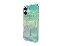 ZAGG Milan Snap - Baksidesskydd för mobiltelefon - MagSafe-kompatibilitet - grafen - iriserande oljeslick - för Apple iPhone 17 702319008