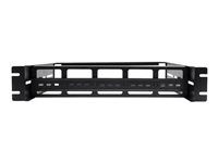 Eaton Tripp Lite Series Adjustable Rack-Mount DIN Rail Kit - Top Hat, Mini Top Hat and G-Style Rails - Monteringssats för DIN-skena - rackmontering - svart - 2U - 19" SRDINRAIL2U