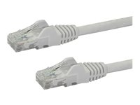 Startech 7m CAT6 Ethernet Cable, 10 Gigabit Snagless RJ45 650MHz 100W PoE Patch Cord, CAT 6 10GbE UTP Network Cable w/Strain Relief, White, Wiring is UL Certified/TIA - Category 6 - 24AWG (N6PATC7MWH) - Patch-kabel - RJ-45 (hane) till RJ-45 (hane) - UTP - CAT 6 - hakfri - vit N6PATC7MWH