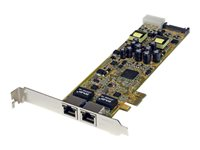 StarTech.com Dual Port PCI Express Gigabit Ethernet Network Card Adapter - 2 Port PCIe NIC 10/100/100 Server Adapter with PoE PSE (ST2000PEXPSE) - Nätverksadapter - PCIe - Gigabit Ethernet x 2 ST2000PEXPSE