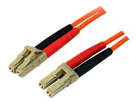 StarTech.com 3m Fiber Optic Cable - Multimode Duplex 50/125 - LSZH - LC/LC - OM2 - LC to LC Fiber Patch Cable - Nätverkskabel - LC multiläge (hane) till LC multiläge (hane) - 3 m - 3 m - fiberoptisk - duplex - 50/125 mikron - för P/N: GLCLHSMDSTTA, GLCSXMMDST, GLCSXMMDSTT, JD118BST, MASFP1GBSXST, SFP100BFXST 50FIBLCLC3