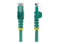 StarTech.com 15m CAT6 Ethernet Cable, 10 Gigabit Snagless RJ45 650MHz 100W PoE Patch Cord, CAT 6 10GbE UTP Network Cable w/Strain Relief, Green, Fluke Tested/Wiring is UL Certified/TIA - Category 6 - 24AWG (N6PATC15MGN) - Patch-kabel - RJ-45 (hane) till RJ-45 (hane) - 15 m - UTP - CAT 6 - formpressad, hakfri - grön N6PATC15MGN