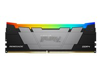 Kingston FURY Renegade RGB - DDR4 - sats - 32 GB: 2 x 16 GB - DIMM 288-pin - 3200 MT/s / PC4-25600 - CL16 - 1.35 V - ej buffrad - icke ECC - svart KF432C16RB12AK2/32