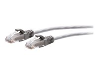 C2G 10ft (3m) Cat6a Snagless Unshielded (UTP) Slim Ethernet Network Patch Cable - Gray - Patch-kabel - RJ-45 (hane) till RJ-45 (hane) - 3 m - 4.8 mm - UTP - CAT 6a - formpressad, hakfri - grå C2G30120