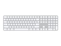 Apple Magic Keyboard with Touch ID and Numeric Keypad - Tangentbord - Bluetooth, USB-C - QWERTY - norsk MK2C3H/A