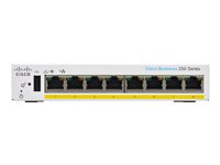 Cisco Business 250 Series CBS250-8PP-D - Switch - L3 - smart - 8 x 10/100/1000 (PoE+) - skrivbordsmodell - PoE+ (45 W) CBS250-8PP-D-EU