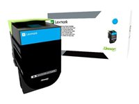 Lexmark 800X2 - Extra lång livslängd - cyan - original - tonerkassett LCCP - för Lexmark CX510de, CX510de SPR Columbia, CX510dhe, CX510dthe 80C0X20