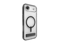Zagg Santa Cruz Snap - Baksidesskydd för mobiltelefon - med fällbart ställ - MagSafe-kompatibilitet - gagatsvart - för Apple iPhone Air 702318949