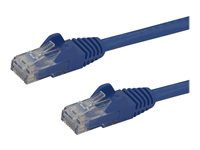 StarTech.com 7m CAT6 Ethernet Cable, 10 Gigabit Snagless RJ45 650MHz 100W PoE Patch Cord, CAT 6 10GbE UTP Network Cable w/Strain Relief, Blue, Fluke Tested/Wiring is UL Certified/TIA - Category 6 - 24AWG (N6PATC7MBL) - Patch-kabel - RJ-45 (hane) till RJ-45 (hane) - 7 m - UTP - CAT 6 - formpressad, hakfri - blå N6PATC7MBL