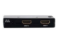 C2G 2-Port HDMI Auto Switch - Video-/ljudomkopplare - 2 x HDMI - skrivbordsmodell 89050