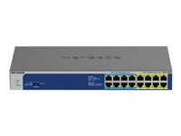 NETGEAR GS516UP - Switch - ohanterad - 8 x 10/100/1000 (PoE+) + 8 x 10/100/1000 (PoE++) - skrivbordsmodell, rackmonterbar - PoE++ (380 W) GS516UP-100EUS