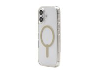 ZAGG Milan Snap - Baksidesskydd för mobiltelefon - MagSafe-kompatibilitet - guldfärgat glitter - för Apple iPhone 16 702315126