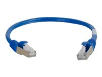 C2G Cat5e Booted Shielded (STP) Network Patch Cable - Patch-kabel - RJ-45 (hane) till RJ-45 (hane) - 7 m - STP - CAT 5e - formpressad - blå 83775