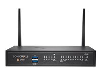 SonicWall TZ470W - Advanced Edition - säkerhetsfunktion - med 1 års TotalSecure - 1GbE, 2.5GbE - Wi-Fi 5 - 2.4 GHz, 5 GHz - skrivbord 02-SSC-6805