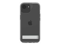 Zagg Crystal Palace - Baksidesskydd för mobiltelefon - fällbart ställ - grafen - klar - för Apple iPhone 13, 14, 15, 16e 702318189