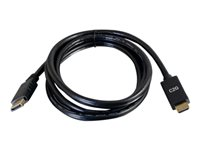 C2G 6ft DisplayPort Male to HDMI Male Passive Adapter Cable - 4K 30Hz - Videokort - DisplayPort hane till HDMI hane - 1.8 m - svart - passiv, stöd för 4K 84433
