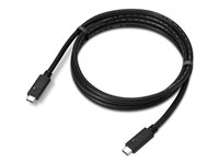 Lenovo - USB-kabel - USB-C (hane) till USB-C (hane) - USB4 - 1.5 m - 8K60Hz stöd - svart - för ThinkPad T16 Gen 4 21QN 4X91U92143