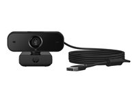HP 435 - Webbkamera - panorering / lutning - färg - 2 MP - 1920 x 1080 - ljud - USB 2.0 77B10AA#ABB