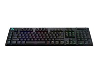 Logitech G915 LIGHTSPEED Wireless RGB Mechanical Gaming Keyboard - GL Tactile - Tangentbord - bakgrundsbelysning - Bluetooth, 2.4 GHz - Nordisk - tangentbrytare: GL Tactile - svart 920-008907