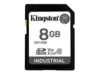 Kingston Industrial - Flash-minneskort - 8 GB - A1 / Video Class V30 / UHS-I U3 / Class10 - microSDHC UHS-I SDIT/8GB
